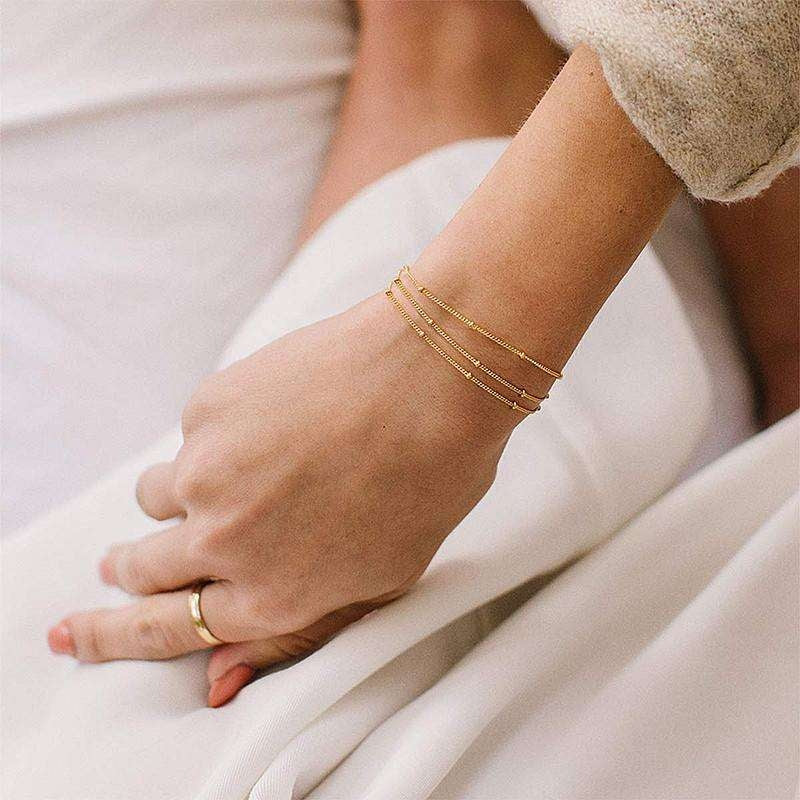 Women Bracelet Cute Oval Chain