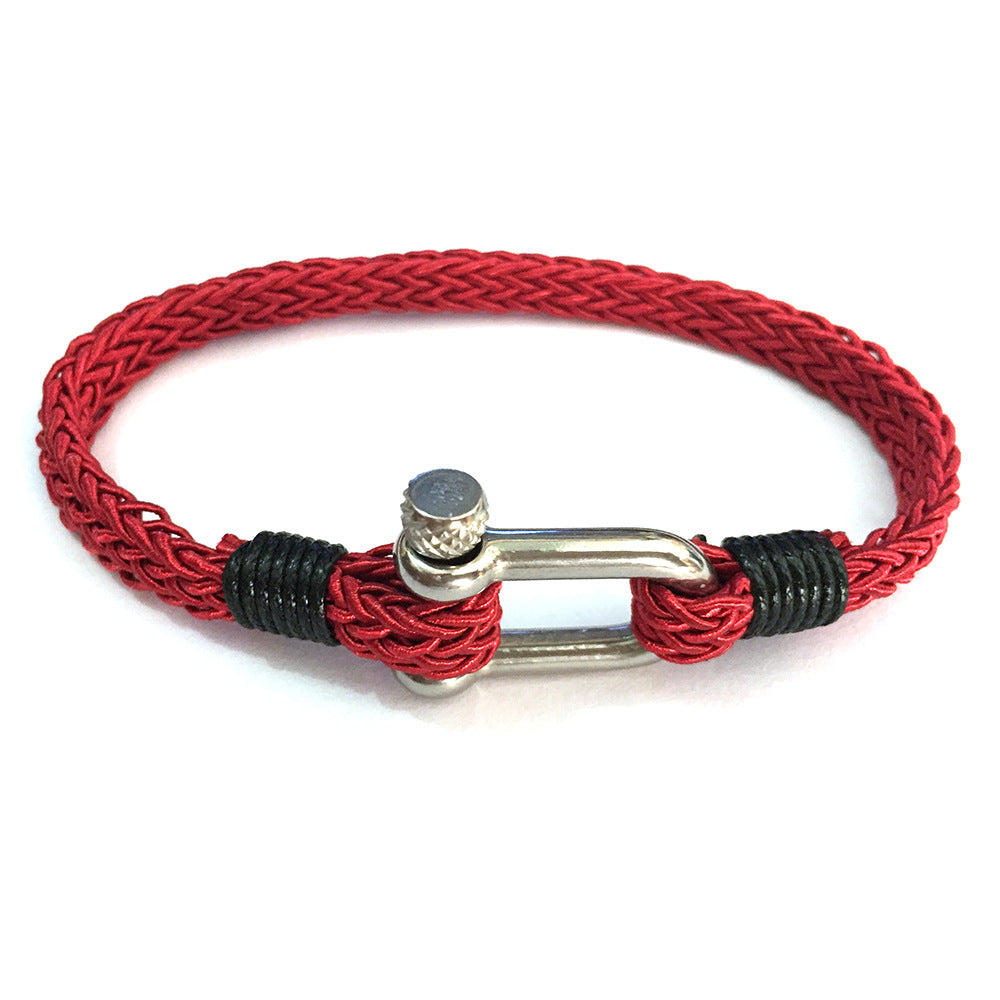 Minimal Steel Cord Bracelet