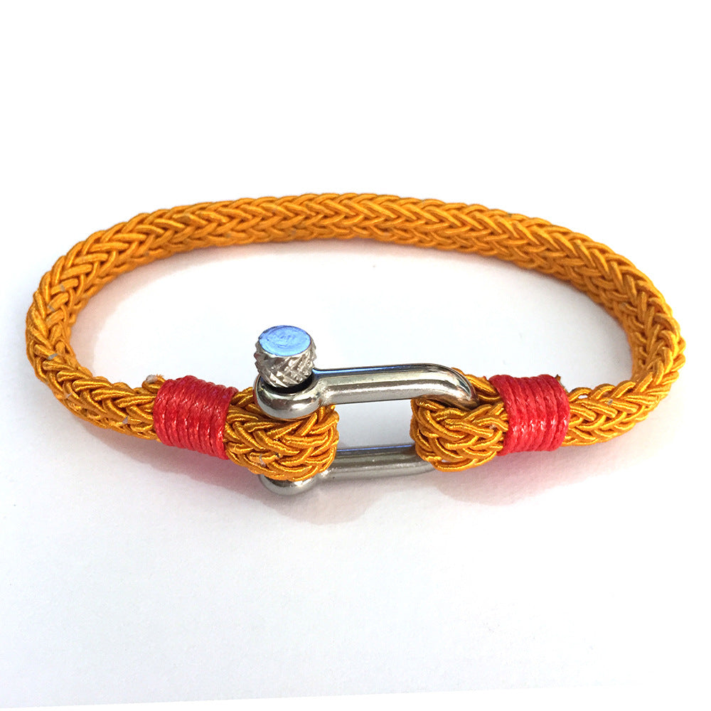 Minimal Steel Cord Bracelet