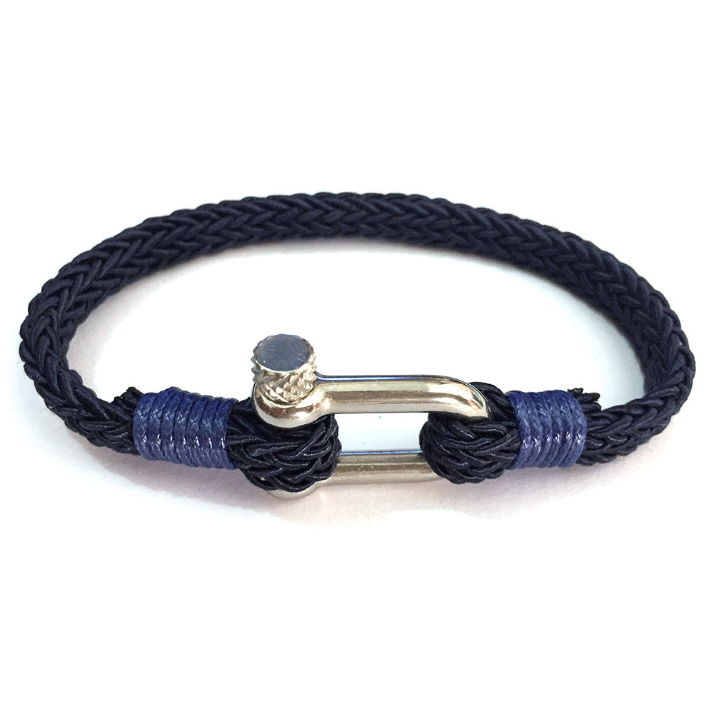 Minimal Steel Cord Bracelet