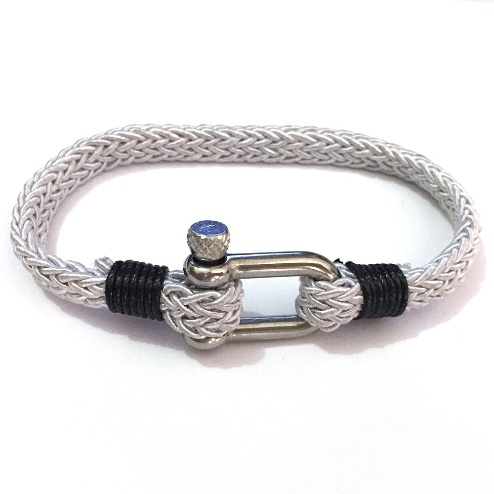 Minimal Steel Cord Bracelet