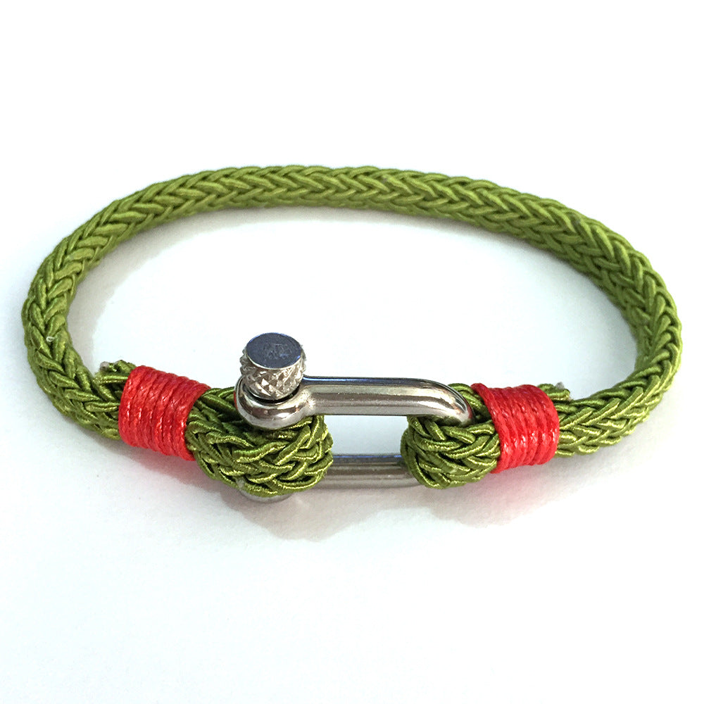 Minimal Steel Cord Bracelet