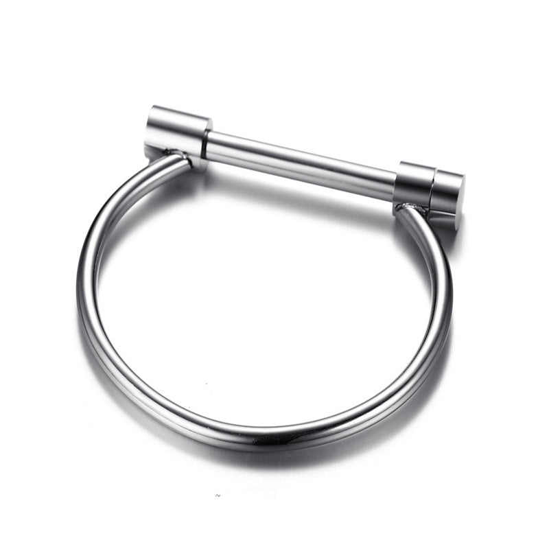 Titanium steel horseshoe vacuum Bracelet