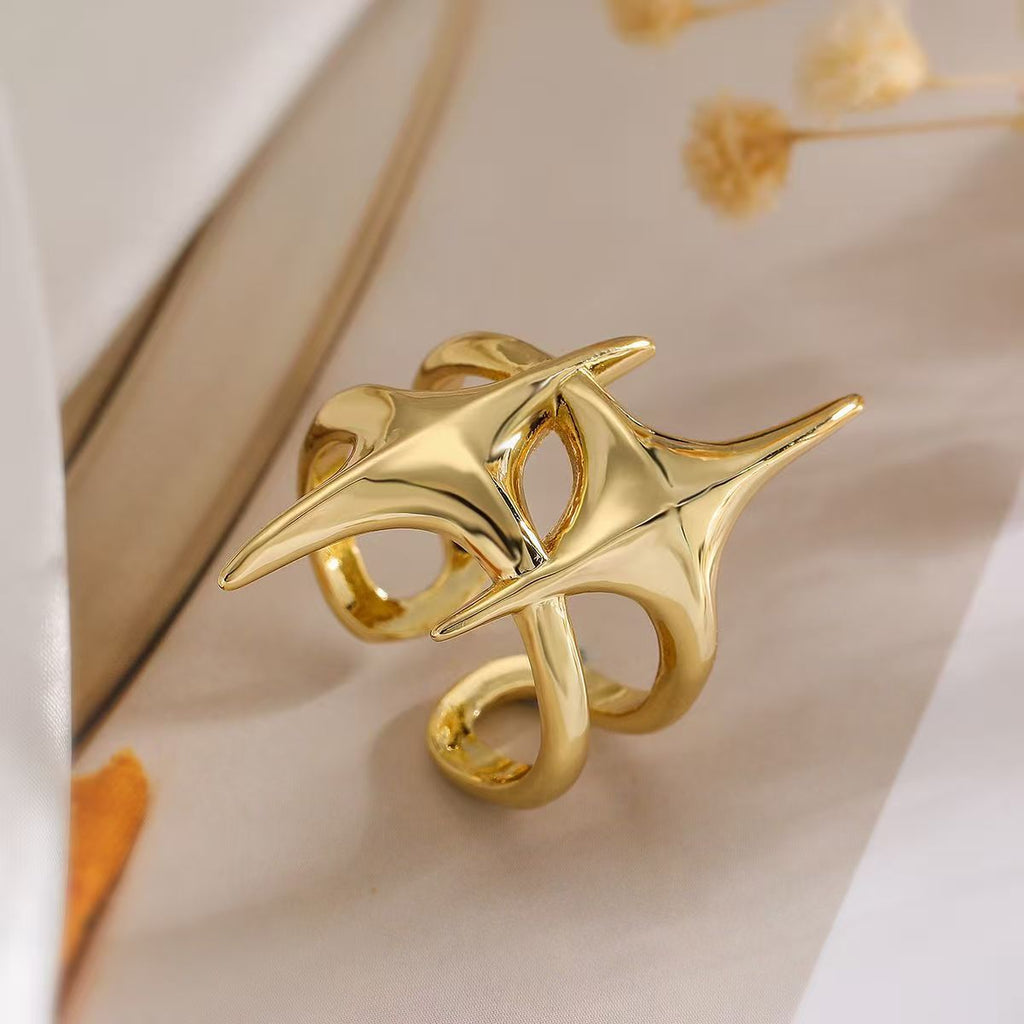 Punk Style Hip Hop Geometric Star Adjustable