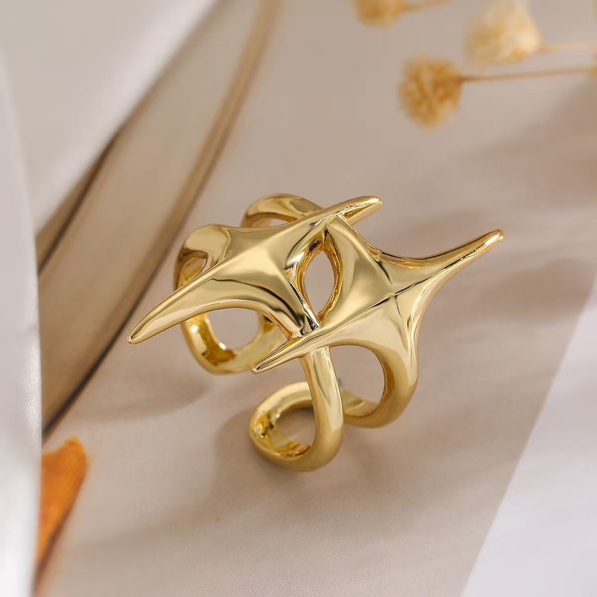 Punk Style Hip Hop Geometric Star Adjustable