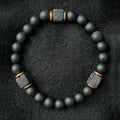 Retro Natural Stone Elastic Handmade Beaded Bracelet