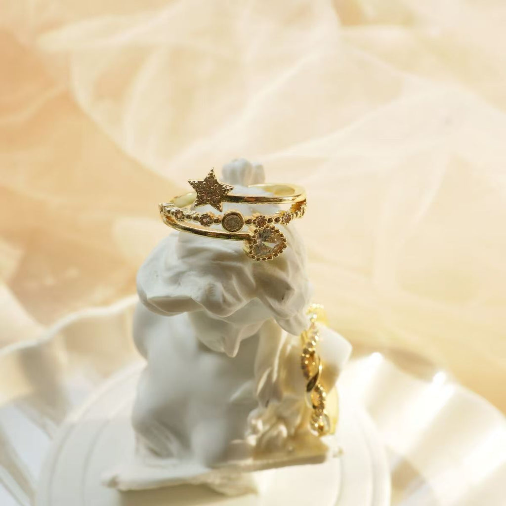 Heart & Star Ring For Women