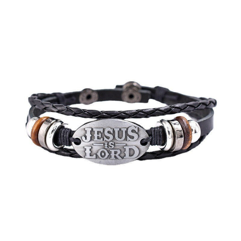 Retro Pattern Zinc Alloy Pu Bracelet