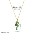 Fashionable Stainless Steel Diamond-encrusted Necklace Pendant