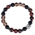 Retro Handmade Beaded Red Tiger Eye Necklace