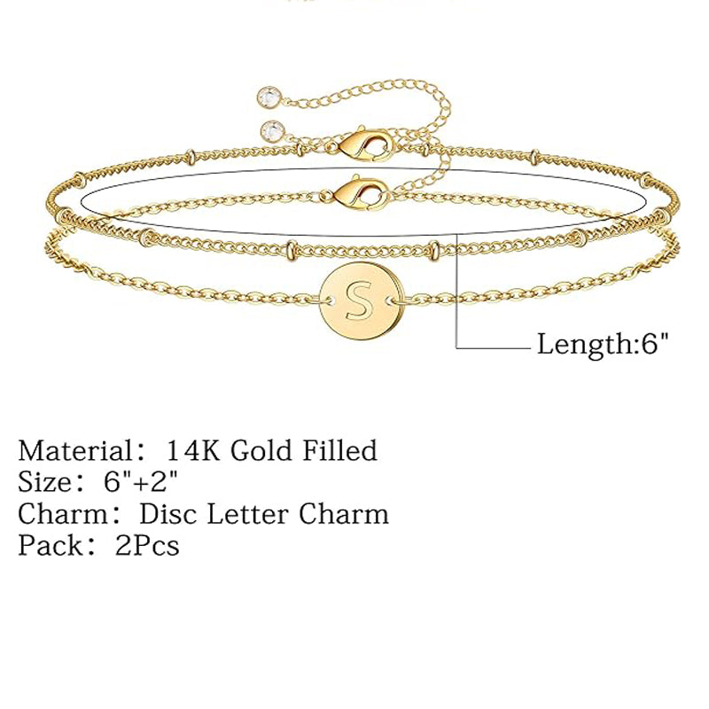 Bracelet Cute Oval Chain  Bar Gold Bracelets For Women
