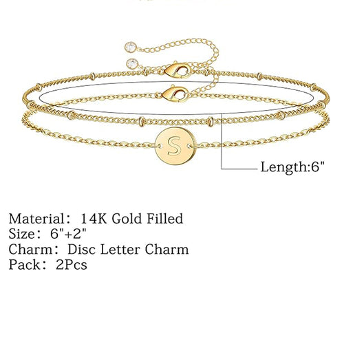 Bracelet Cute Oval Chain  Bar Gold Bracelets For Women