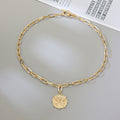 New Arrival Womens Copper-Gilded Butterfly Pendant Necklace