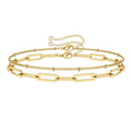 Cute Evil Eye Oval Chain Pearl Bar Turtle Gold Bracelets For Women