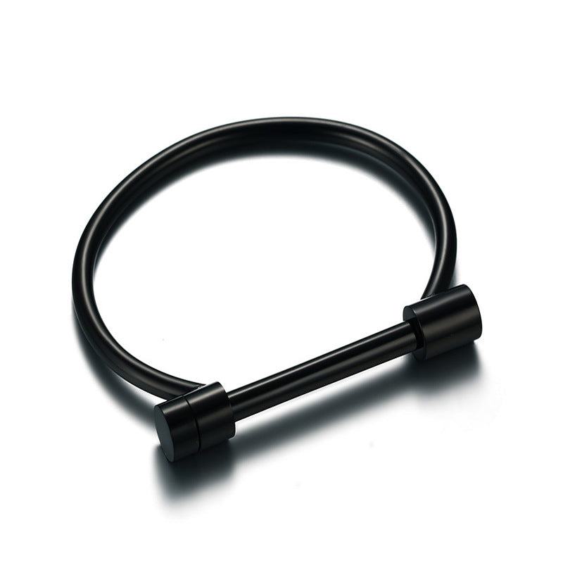 Titanium steel horseshoe vacuum Bracelet