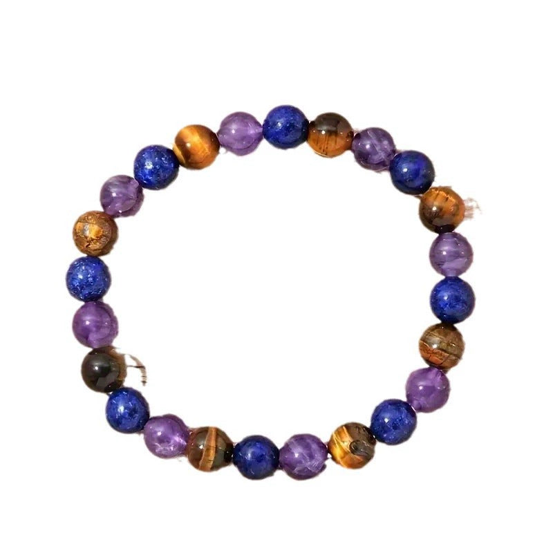 Retro Lapis Lazuli Tiger Eye Handmade Bracelet
