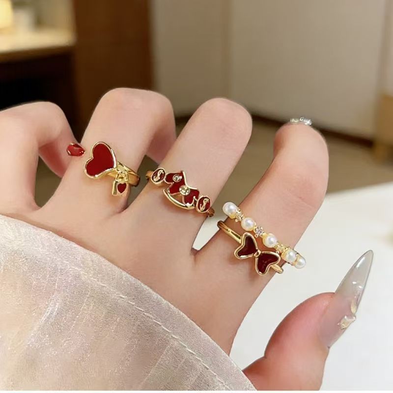 Horse Year Ring INS Style Geometric Horse