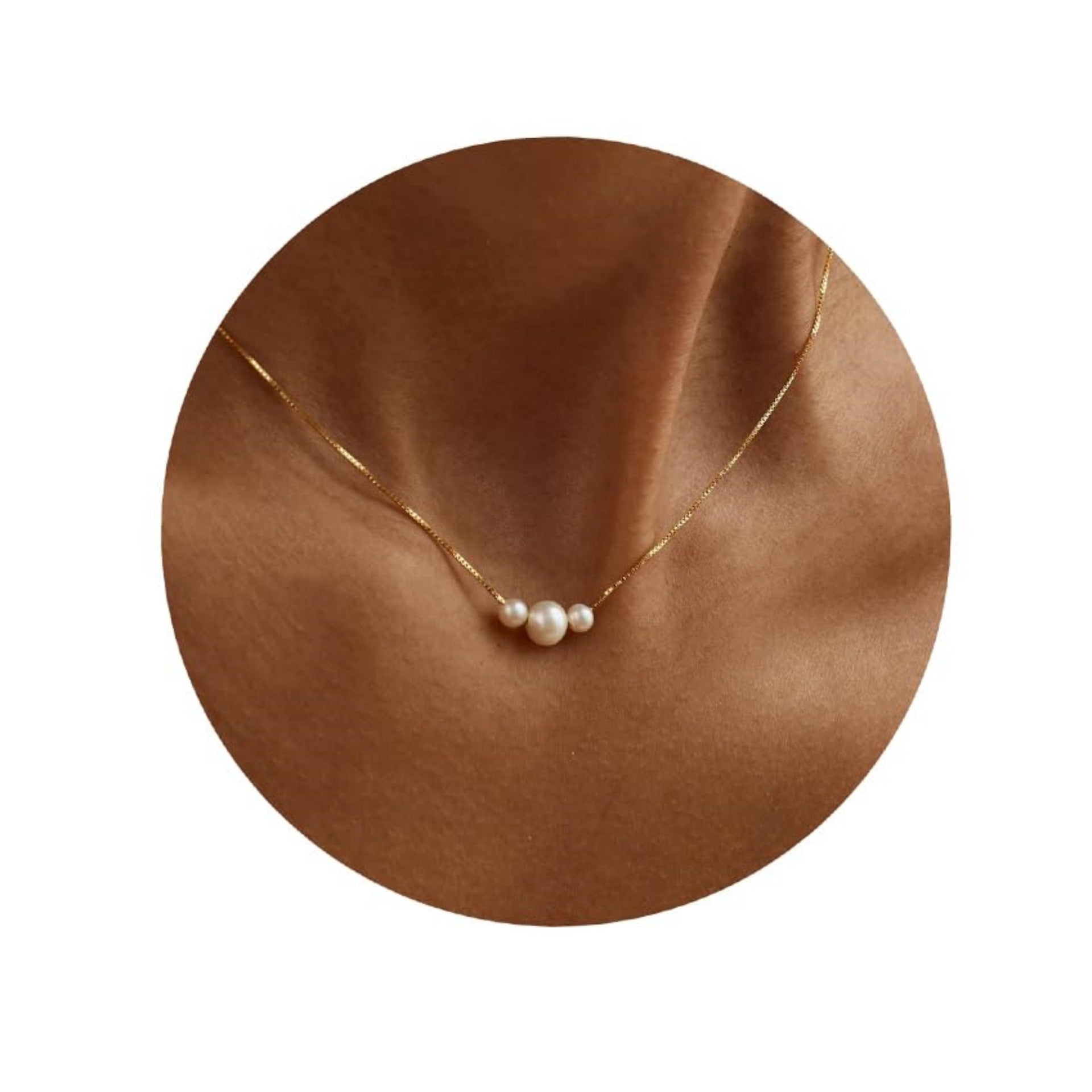 Elegant Titanium Steel Pearl Snake Chain Necklace