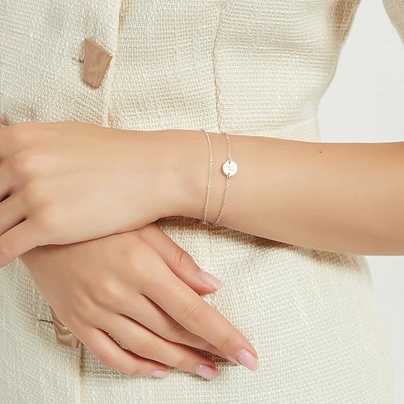 Bracelet Cute Oval Chain  Bar Gold Bracelets For Women