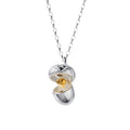 Fashionable Two-Tone Pinecone Pendant Necklace