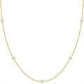 14k Solid Gold Plated Personalized Rhinestone Necklace For Women