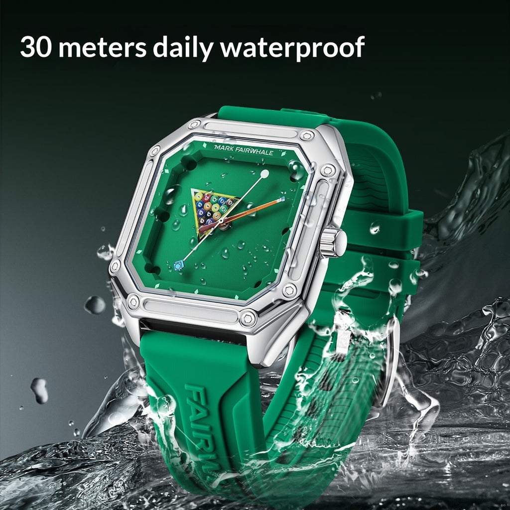 Creative Watch Quartz Wristwatch Personalized Men's With A Billiards-themed Dial